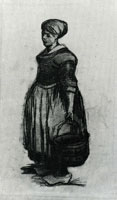 Vincent van Gogh Peasant Woman with a Bucket