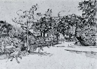 Vincent van Gogh Public Garden with Benches