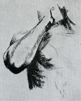 Vincent van Gogh Sketch of a Right Arm and Shoulder