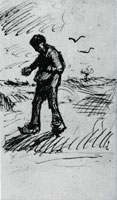 Vincent van Gogh Sower Facing Left