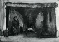 Vincent van Gogh Woman by the Fireplace