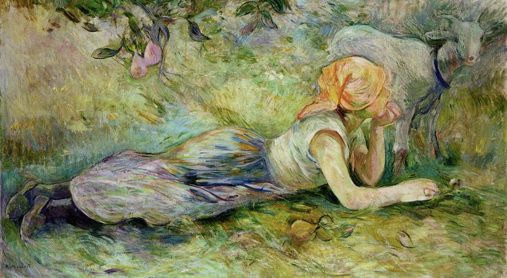 Berthe Morisot - Girl Reclining