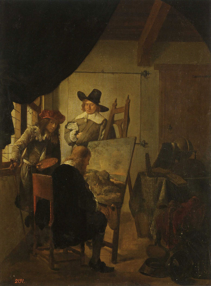 Quiringh van Brekelenkam - Visit to a Painter's Studio