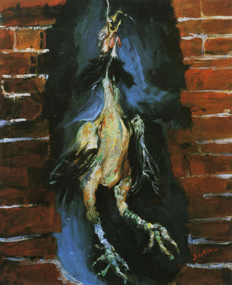 Chaim Soutine - Chicken Haninging in  Front of a Brick Wall