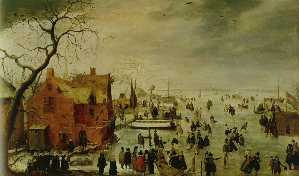 Hendrick Avercamp - Winter Landscape with Skaters