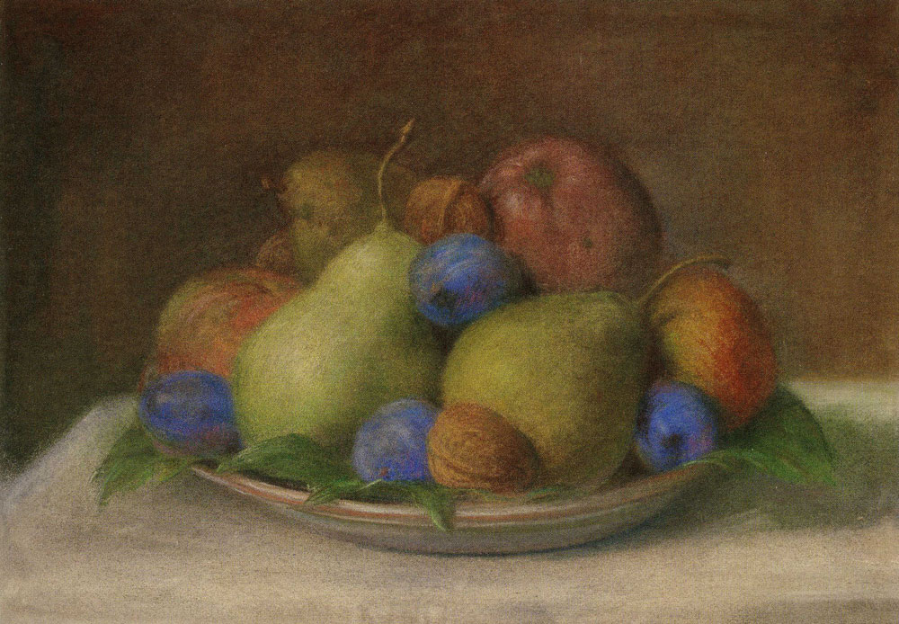 Jean-Etienne Liotard - Still-life: Pears, Apples, Prunes and Nuts