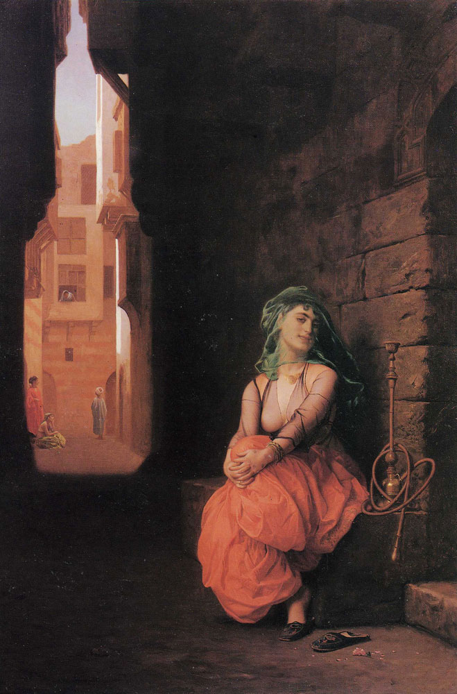 Jean-Léon Gérôme - Arab Girl with Waterpipe