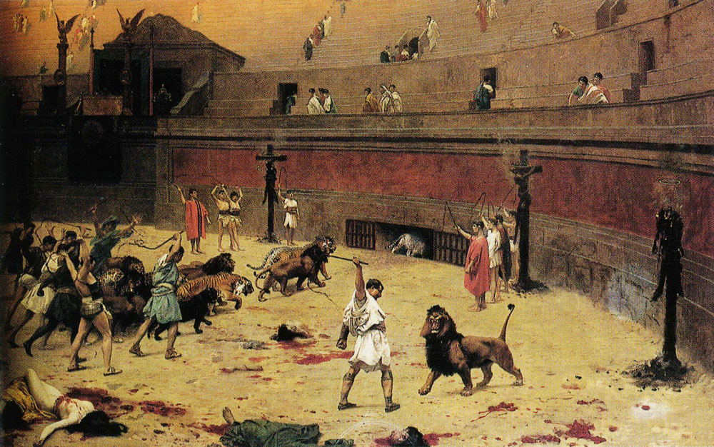 Jean-Léon Gérôme - Gathering Up the Lions in the Circus