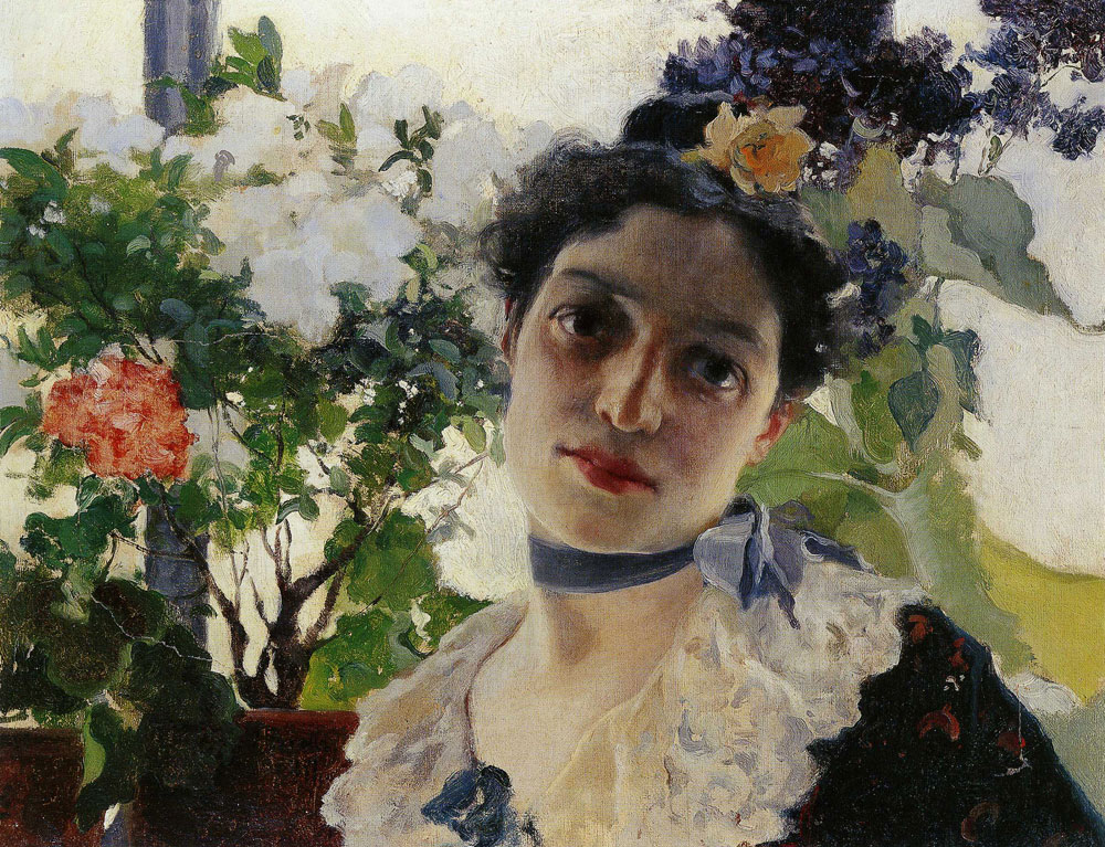 Joaquin Sorolla y Bastida - Portrait of Clotilde