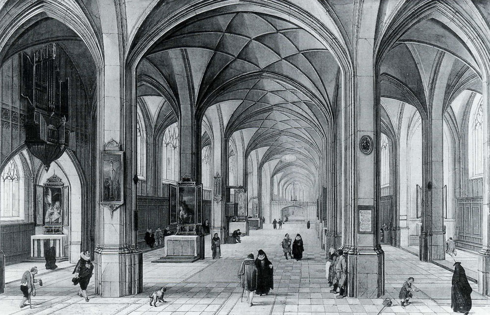 Peeter Neeffs the Elder - Interior of a Gothic Church