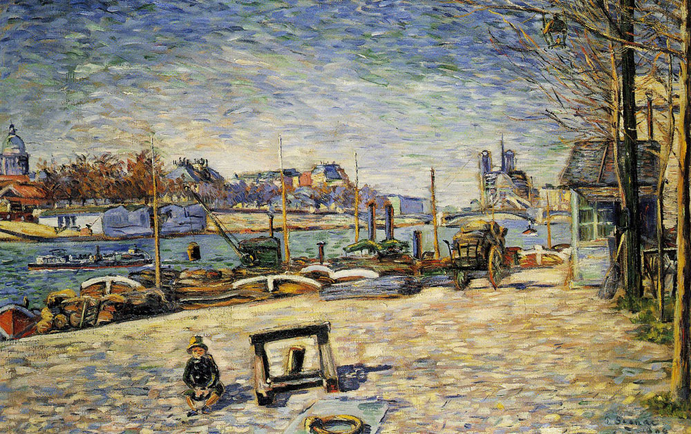 Paul Signac - The Seine, Quai d'Austerlitz