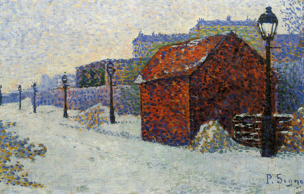 Paul Signac - Snow in Montmartre