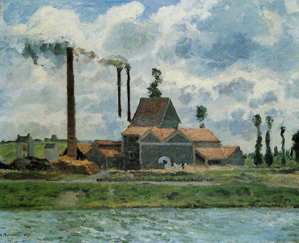 Camille Pissarro - Factory near Pontoise