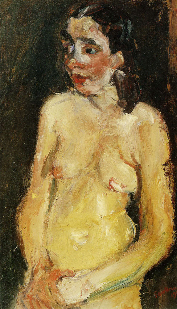 Chaim Soutine - Female Nude (Eve)