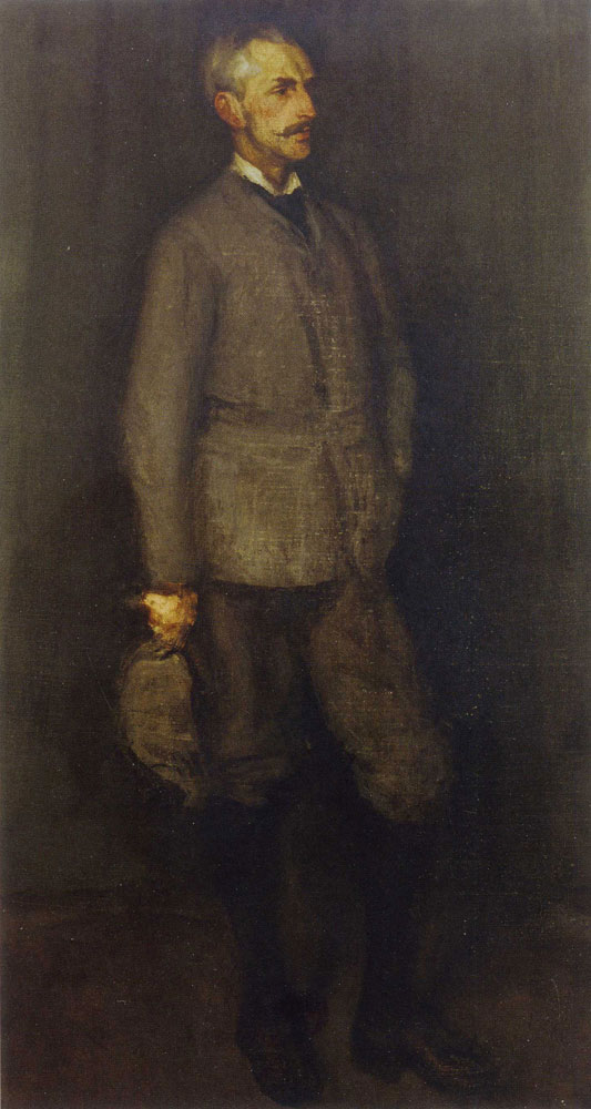 James Abbott McNeill Whistler - Arrangement in Grey and green: Portrait of J.J. Cowan