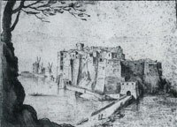 Jan Brueghel the Elder The Castel dell'Ovo at Naples