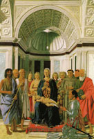 Piero della Francesca Madonna and Child, with Saints and Angels