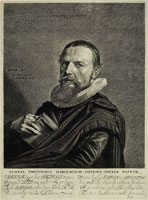 Jonas Suyderhoef - Samuel Amzzing en buste, after Frans Hals