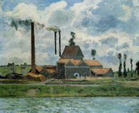 Camille Pissarro Factory near Pontoise