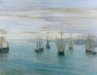 James Abbott McNeill Whistler Crepuscule in Flesh Colour and Green: Valparaiso