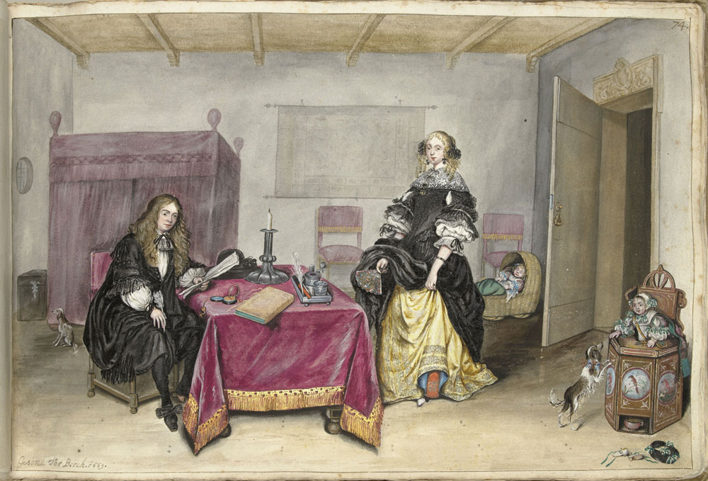 Gesina ter Borch - Sybrand Schellinger and His Wife Jenneken ter Borch