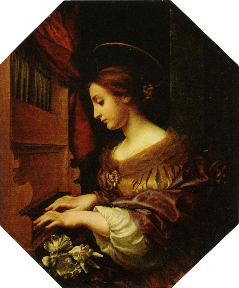 Carlo Dolci - St Cecilia Playing the Organ