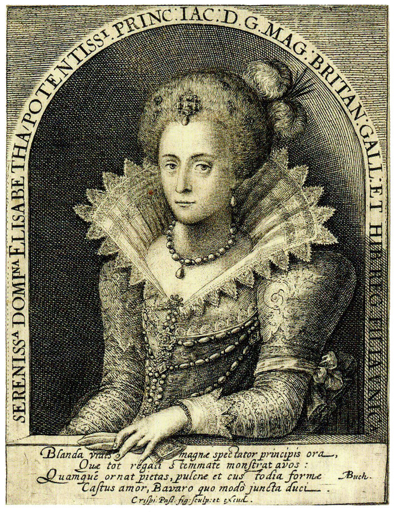 Crispijn de Passe the Elder - Elizabeth, Queen of Bohemia