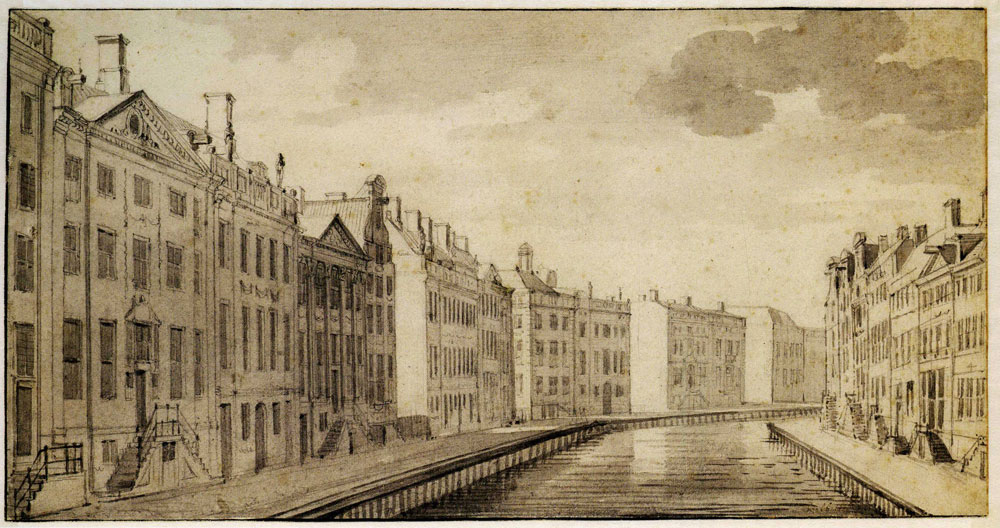 Gerrit Adriaensz. Berckheyde - View on the Herengracht from the Vijzelstraat in Amsterdam