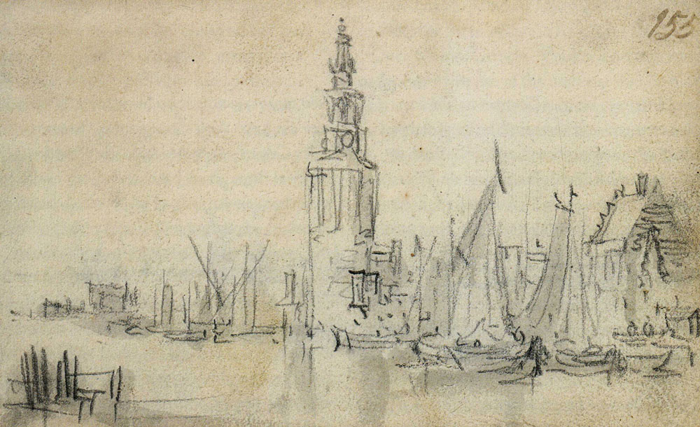 Jan van Goyen - The Haringpakkerstoren in Amsterdam