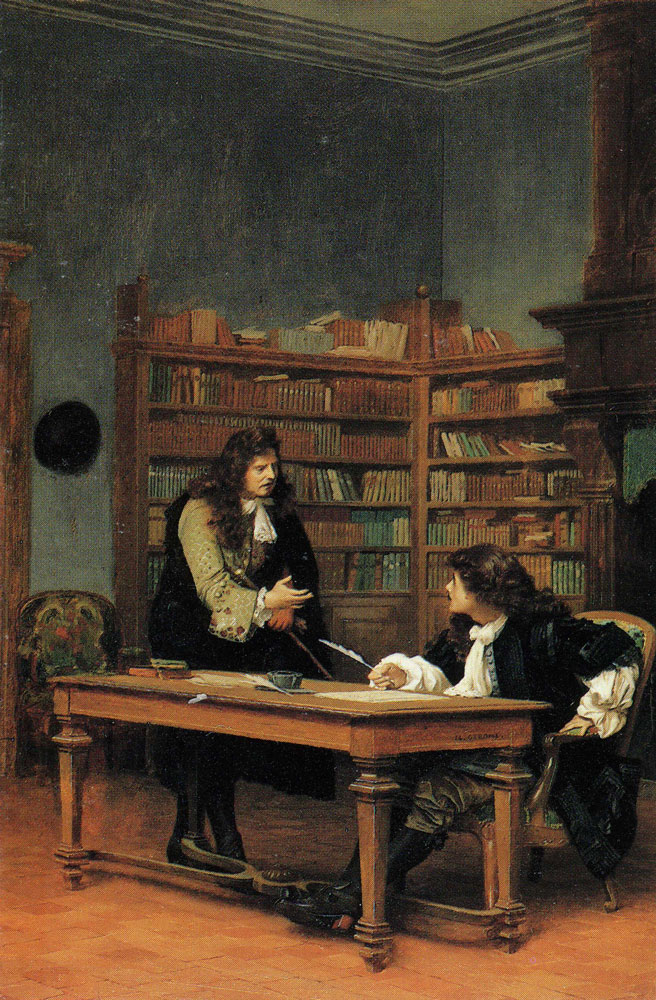 Jean-Léon Gérôme - La Fontaine and Moliere