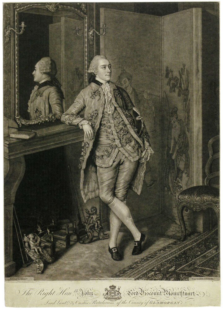 John Raphael Smith after Jean-Etienne Liotard - The Right Honourable John Lord Viscount Mountstuart