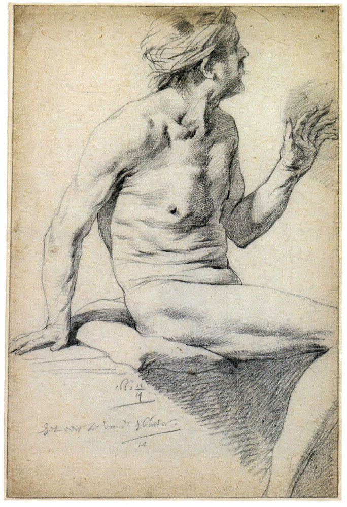 Leendert van der Cooghen - Study of a Nude Man