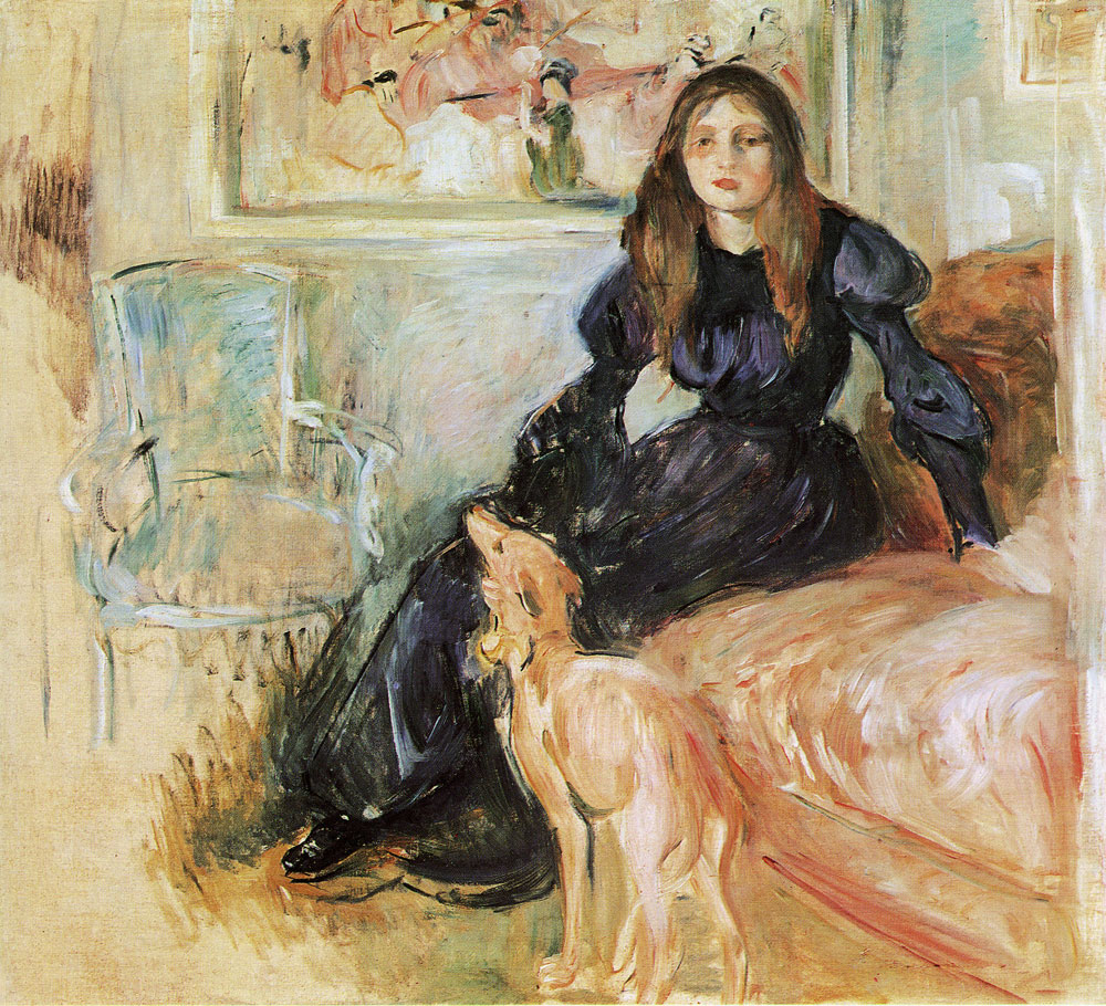 Berthe Morisot - Julie Manet and her Greyhound Laertes
