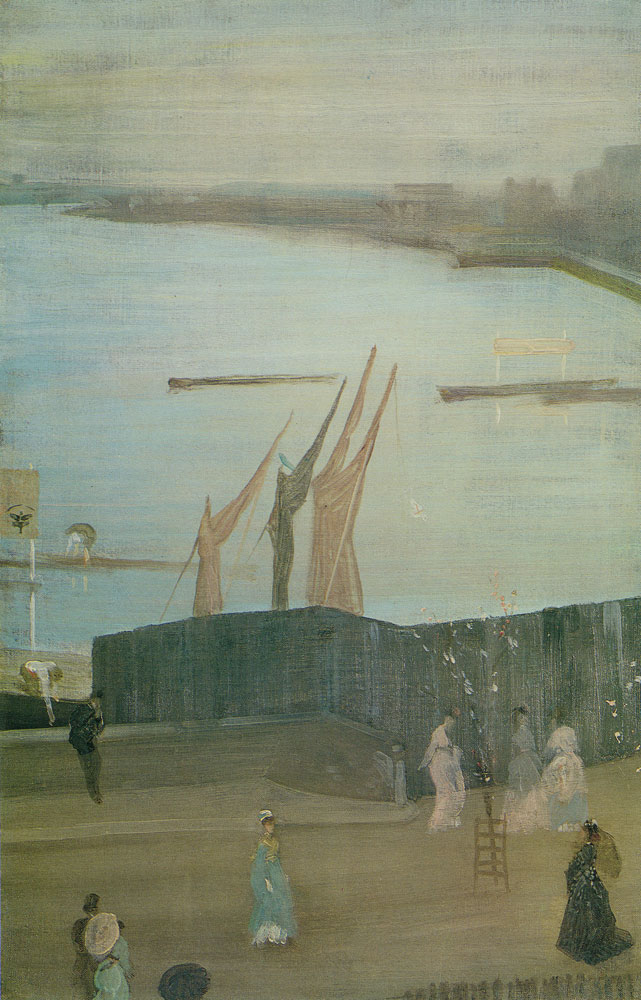 James Abbott McNeill Whistler - Variations in Pink and Grey: Chelsea