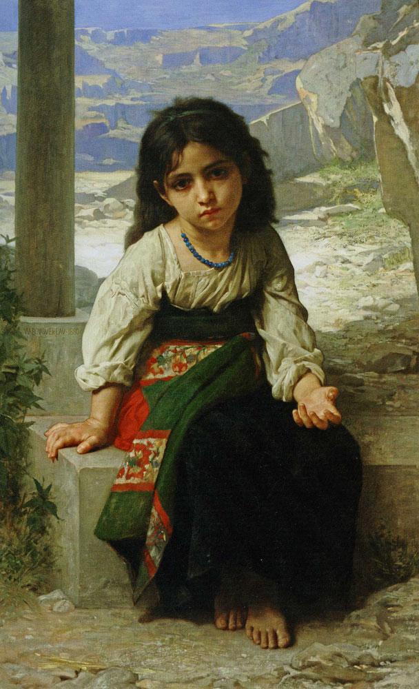 William-Adolphe Bouguereau - Little Beggar