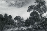 Aert van der Neer Wooded river landscape