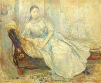Berthe Morisot Young Lady in a Chaise Longue