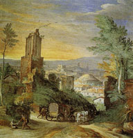Paul Bril Landscape with Roman Ruins