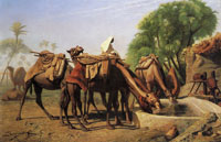 Jean-Léon Gérôme Camels at the Fountain