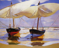 Joaquin Sorolla y Bastida Beached Boats