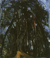 Chaim Soutine Avenue of Trees at Chartres