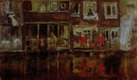 James Abbott McNeill Whistler The Canal, Amsterdam
