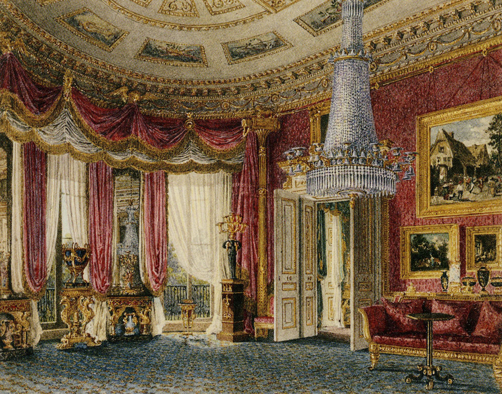 Charles Wild - The Rose Satin Drawing Room, Carlton House