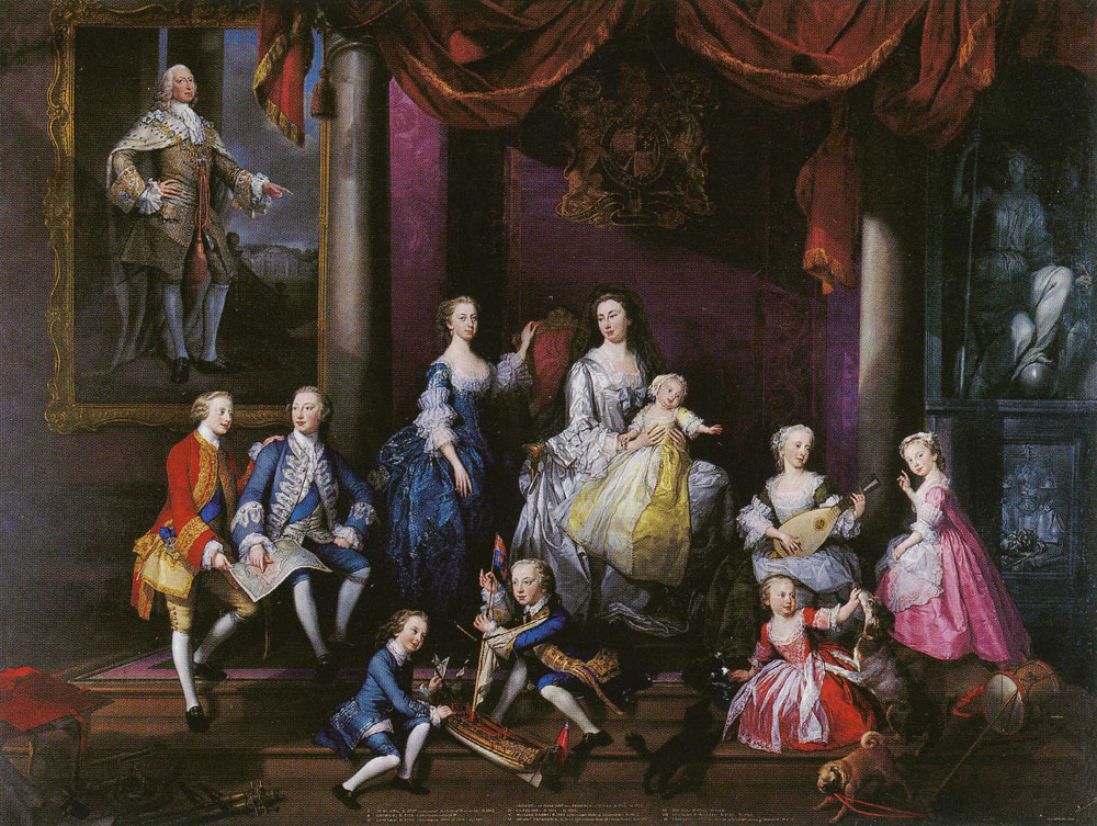 George Knapton - The Family of Frederick, Prince of Wales