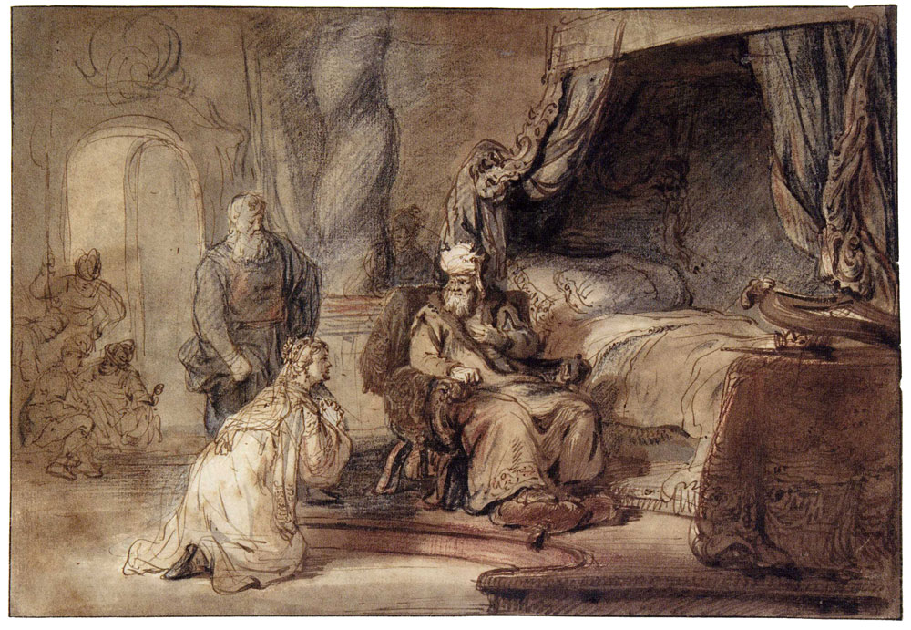 Gerbrand van den Eeckhout - David Promises Bathsheba to Designate Solomon as His Successor