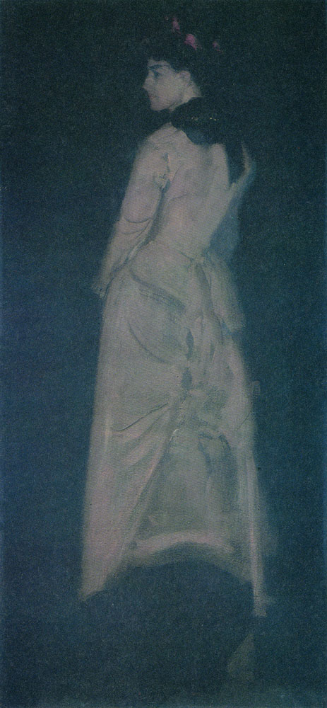 James Abbott McNeill Whistler - Harmony in Flesh Colour and Black: Portrait of Mrs Louise Jopling