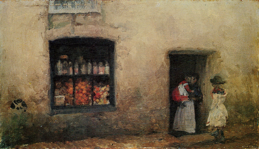 James Abbott McNeill Whistler - An Orange Note: Sweet Shop