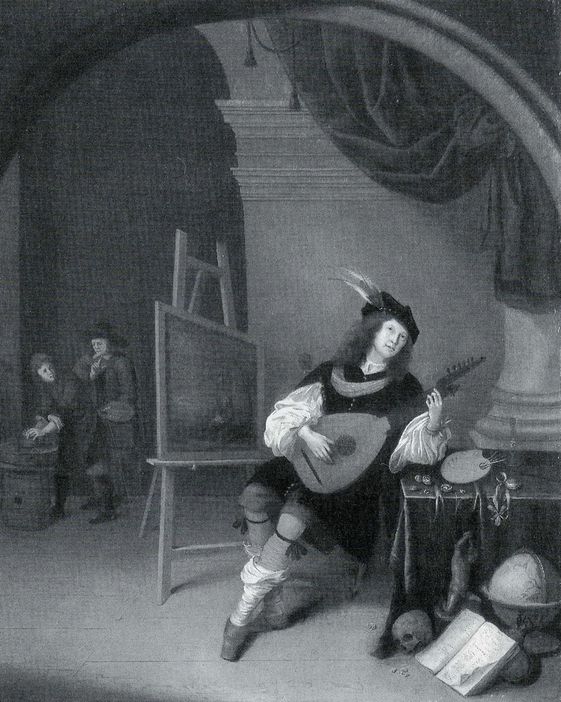 Jan van Swieten - Painter Playing the Lute