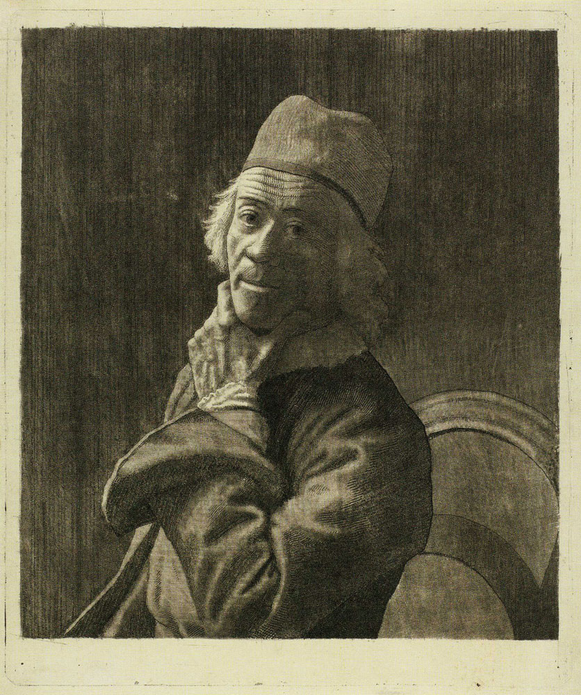 Jean-Etienne Liotard - Self-Portrait Holding His Chin