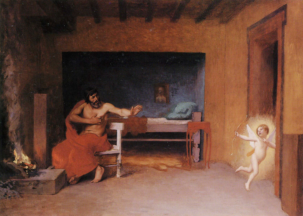 Jean-Léon Gérôme - Anacreon 3: Cupid Runs Out the Door